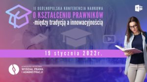 Plakat konferencji zawierający podstawowe dane o konferencji: tytuł, organizatora i datę