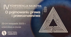 Plakat konferencji przedstawiający logo i podstawowe informację o niej: tytuł, data, organizator